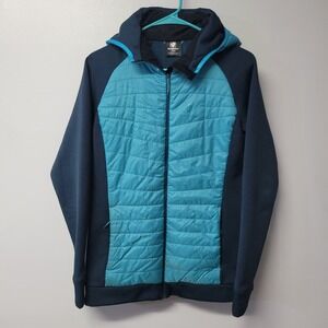 Blackyak Burlina Hoody 2 Hybrid Insulated Jacket Blue Black 1811070 Mens Medium